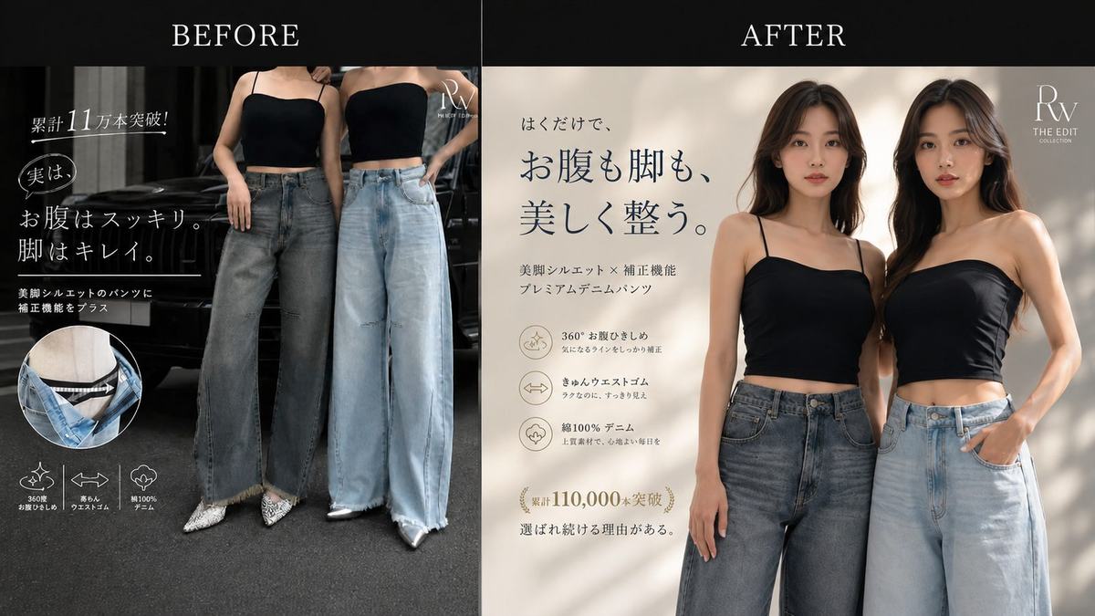 AIで制作した商品画像